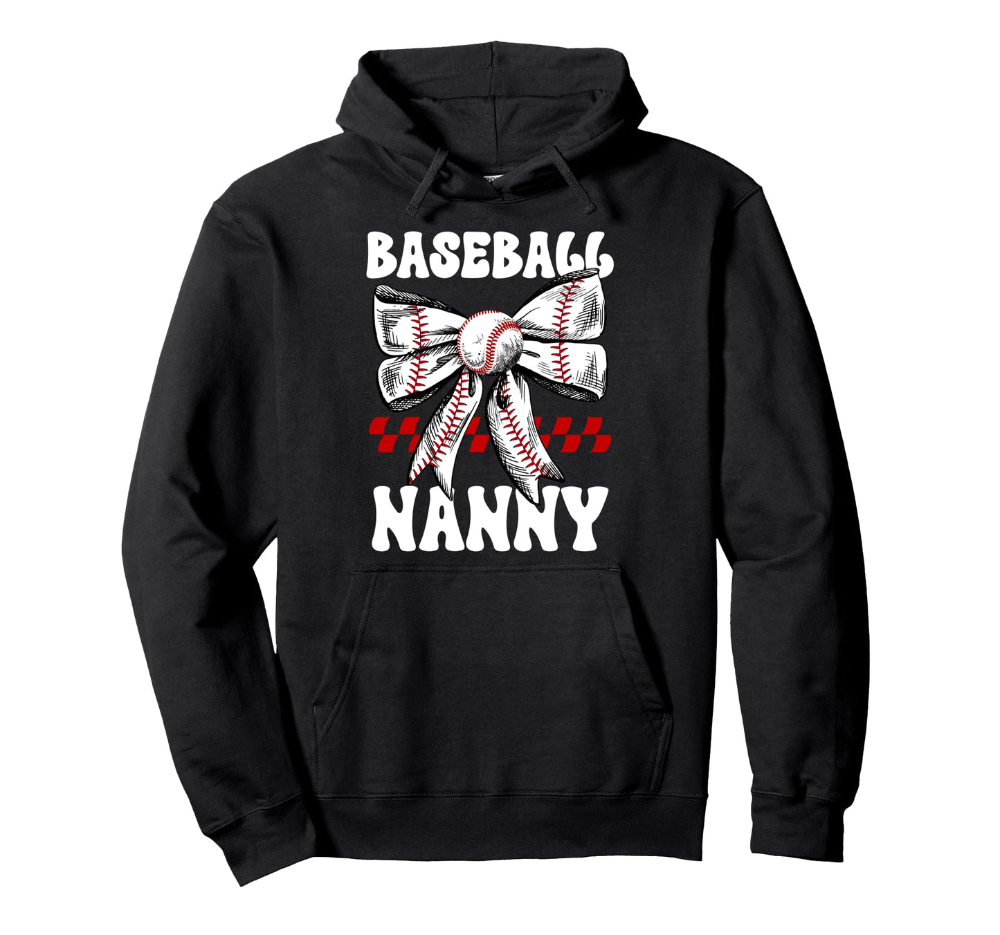 Baseball Nanny Coquette Nanny Baseball Hoodie - Unique Graphic Unisex - T-Shirt, Sweatshirt, Hoodie