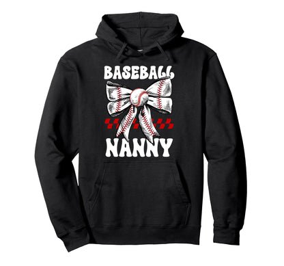 Baseball Nanny Coquette Nanny Baseball Hoodie - Unique Graphic Unisex - T-Shirt, Sweatshirt, Hoodie