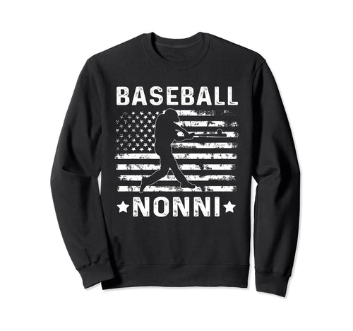 Baseball Nonni Grandma Usa Flag 4Th Sweatshirt - Custom Art Print Unisex - T-Shirt, Sweatshirt, Hoodie