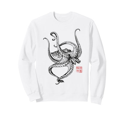 Japanese Aesthetic Asian Sea Ocean Sweatshirt - Unique Graphic Unisex - T-Shirt, Sweatshirt, Hoodie