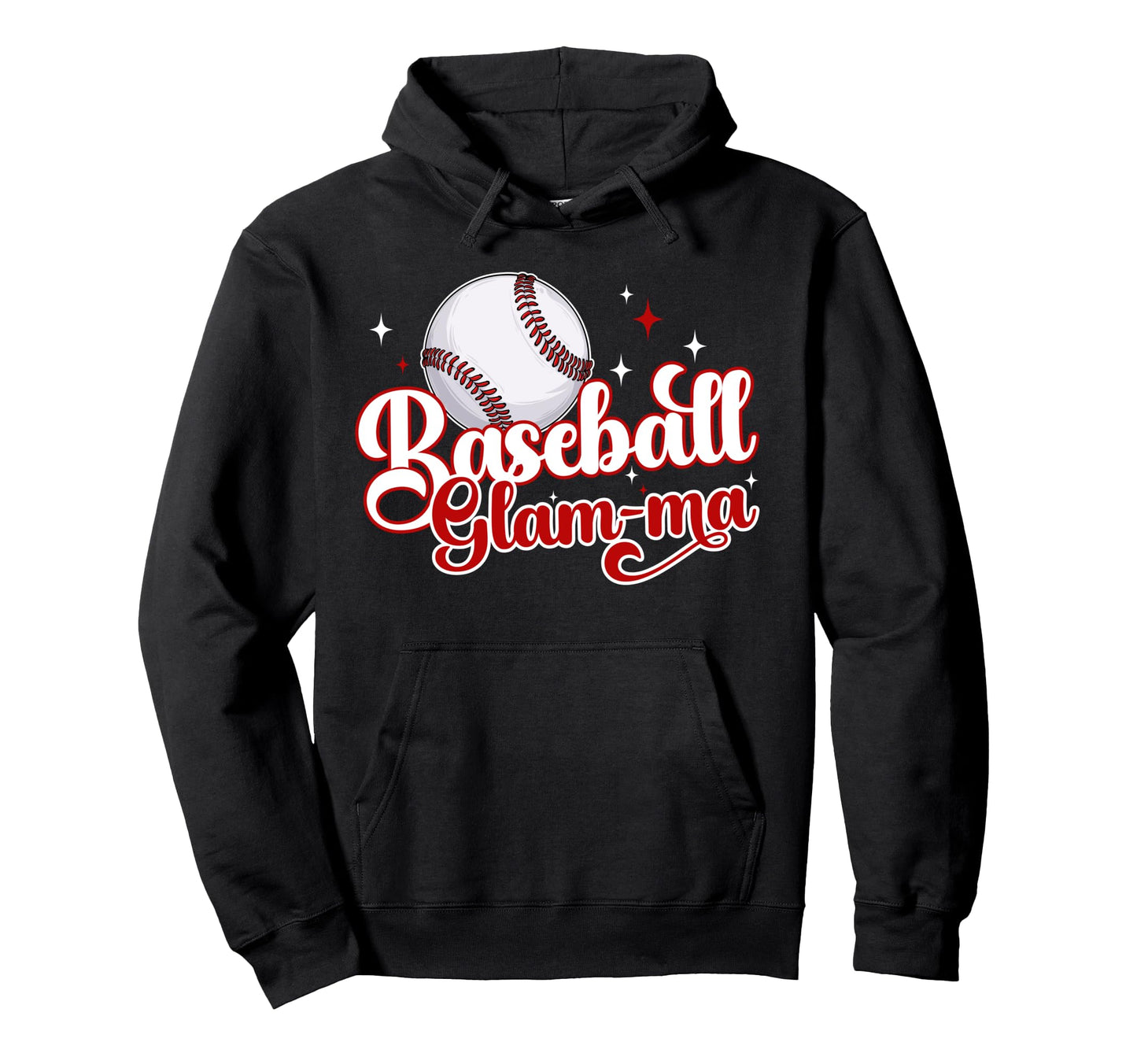 Baseball Glam Ma Baseball Player Glam Hoodie - Aesthetic Graphic Men Women - T-Shirt, Sweatshirt, Hoodie