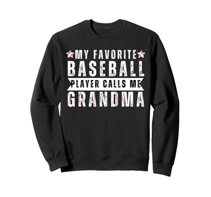 My Favorite Baseball Player Calls Sweatshirt - Minimalist Print Men Women - T-Shirt, Sweatshirt, Hoodie