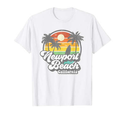 Newport Beach California Ca Surfing T-Shirt - Custom Art Print for Adults - T-Shirt, Sweatshirt, Hoodie