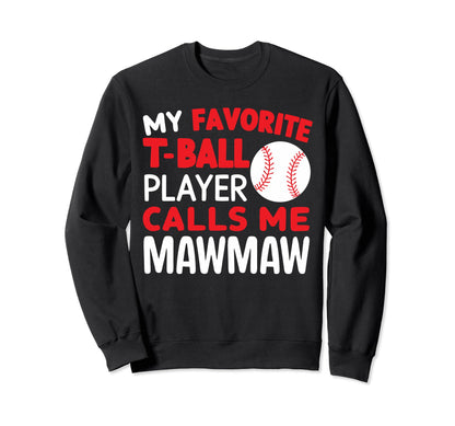 Baseball Grandma Grandmother Granny Sweatshirt - Fun Novelty Design Unisex - T-Shirt, Sweatshirt, Hoodie