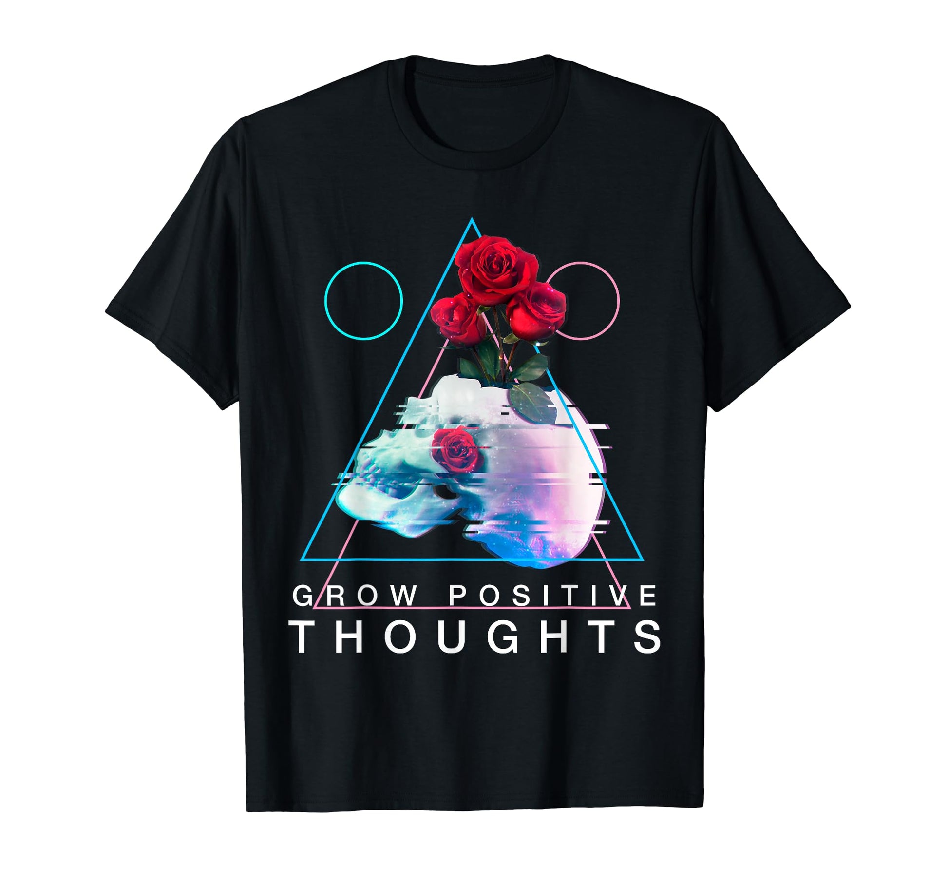 Grow Positive Thoughts Vaporwave T-Shirt - Casual Everyday Wear Unisex - T-Shirt, Sweatshirt, Hoodie