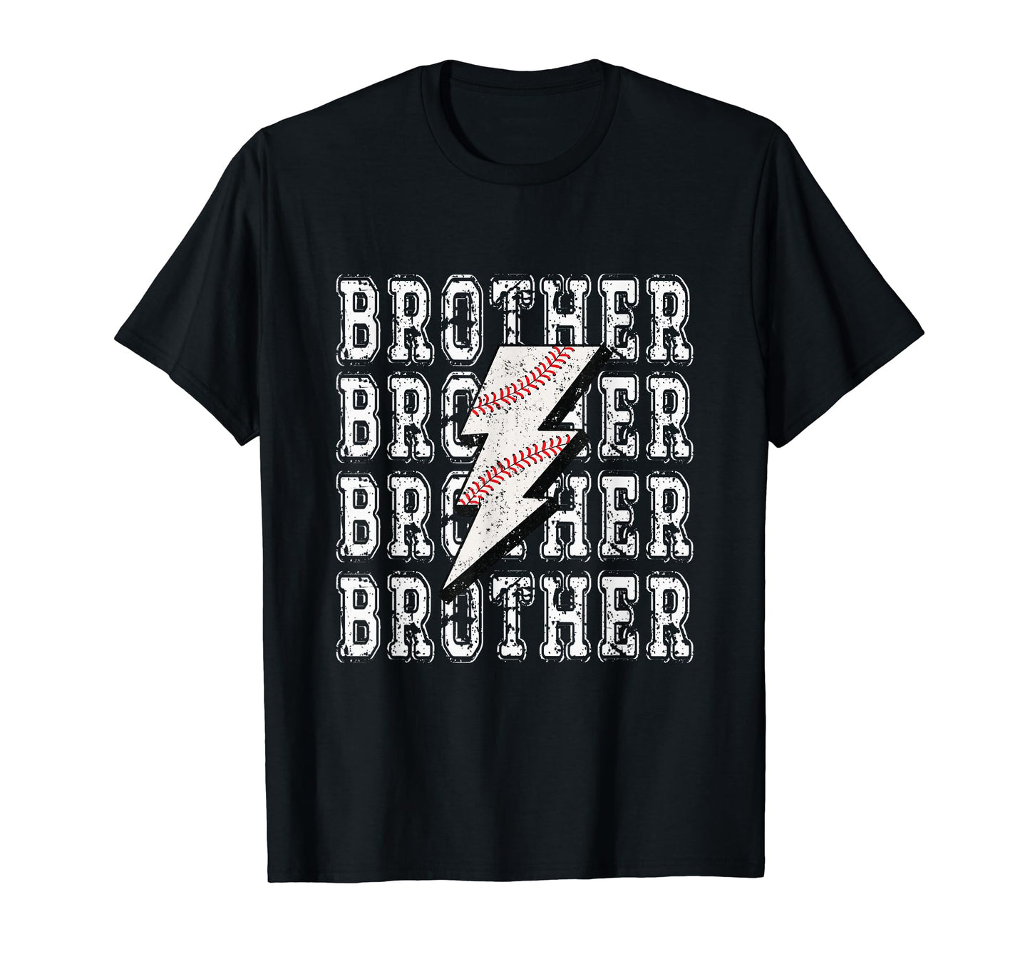 Baseball Brother Lightning Bolt T-Shirt - Fun Novelty Design Men Women - T-Shirt, Sweatshirt, Hoodie