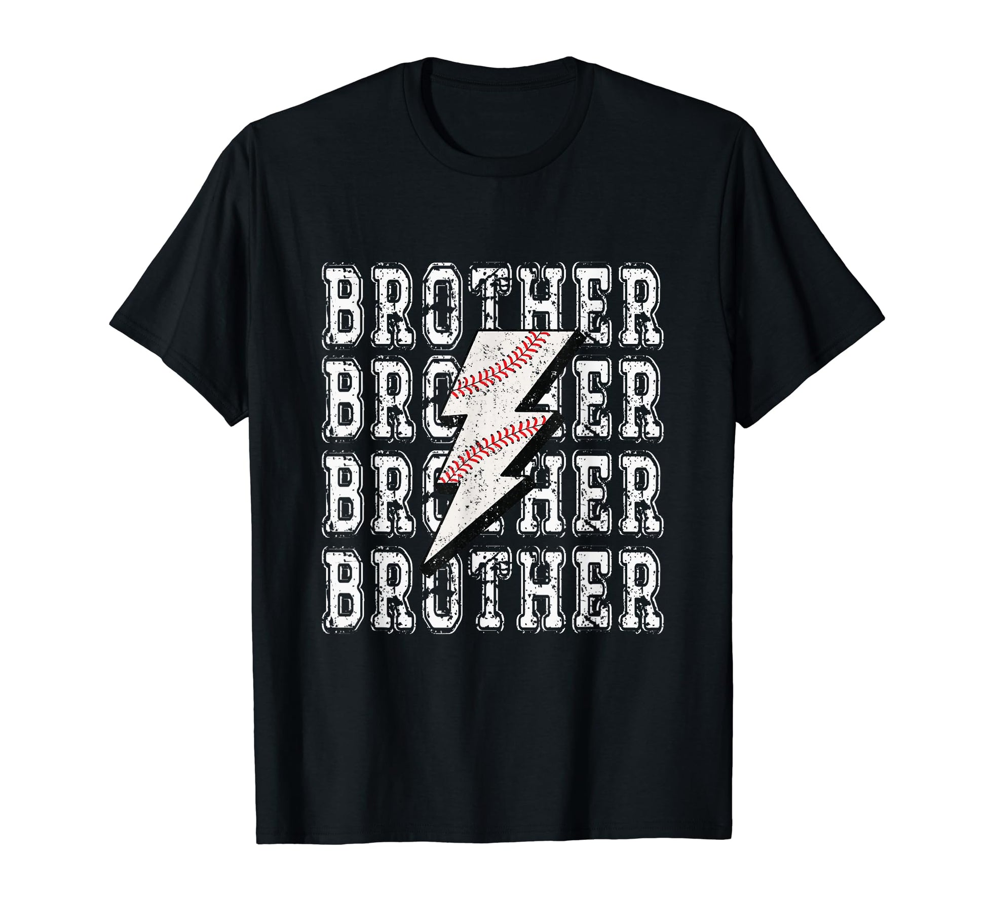 Baseball Brother Lightning Bolt T-Shirt - Fun Novelty Design Men Women - T-Shirt, Sweatshirt, Hoodie