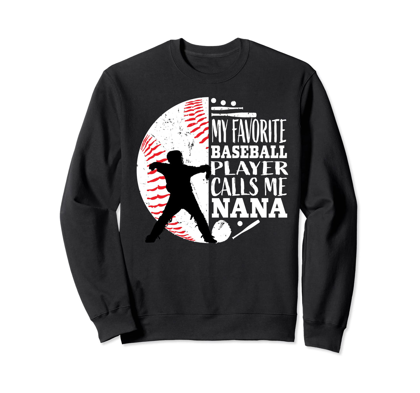 My Favorite Player Baseball Sweatshirt - Streetwear Style Men Women - T-Shirt, Sweatshirt, Hoodie