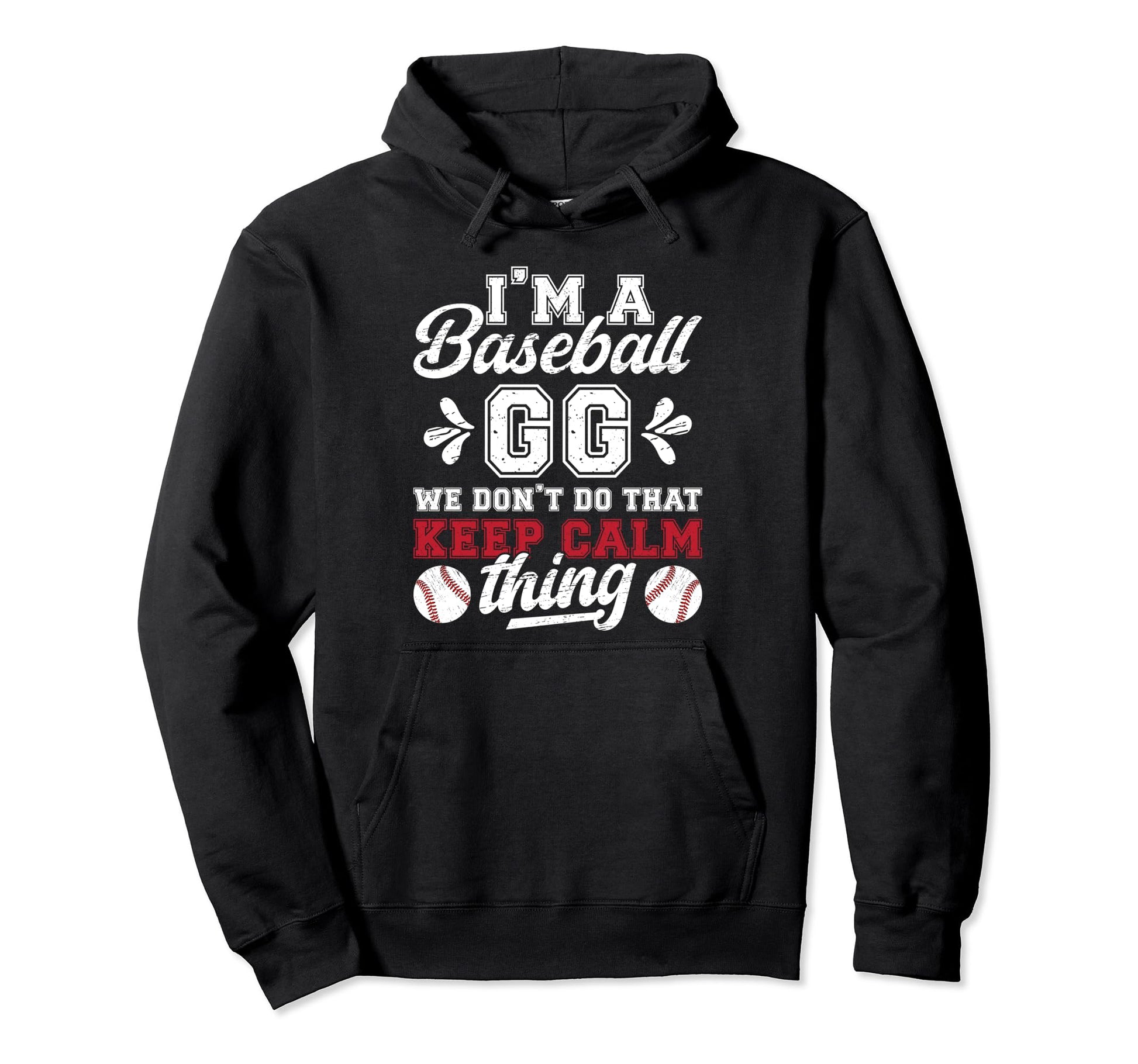 Im Baseball Gg Grandma Gg Baseball Hoodie - Streetwear Style for Adults - T-Shirt, Sweatshirt, Hoodie