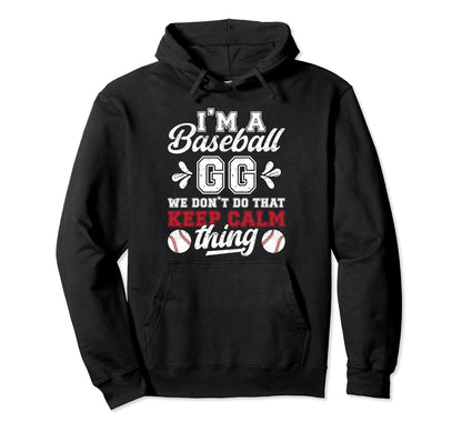 Im Baseball Gg Grandma Gg Baseball Hoodie - Streetwear Style for Adults - T-Shirt, Sweatshirt, Hoodie