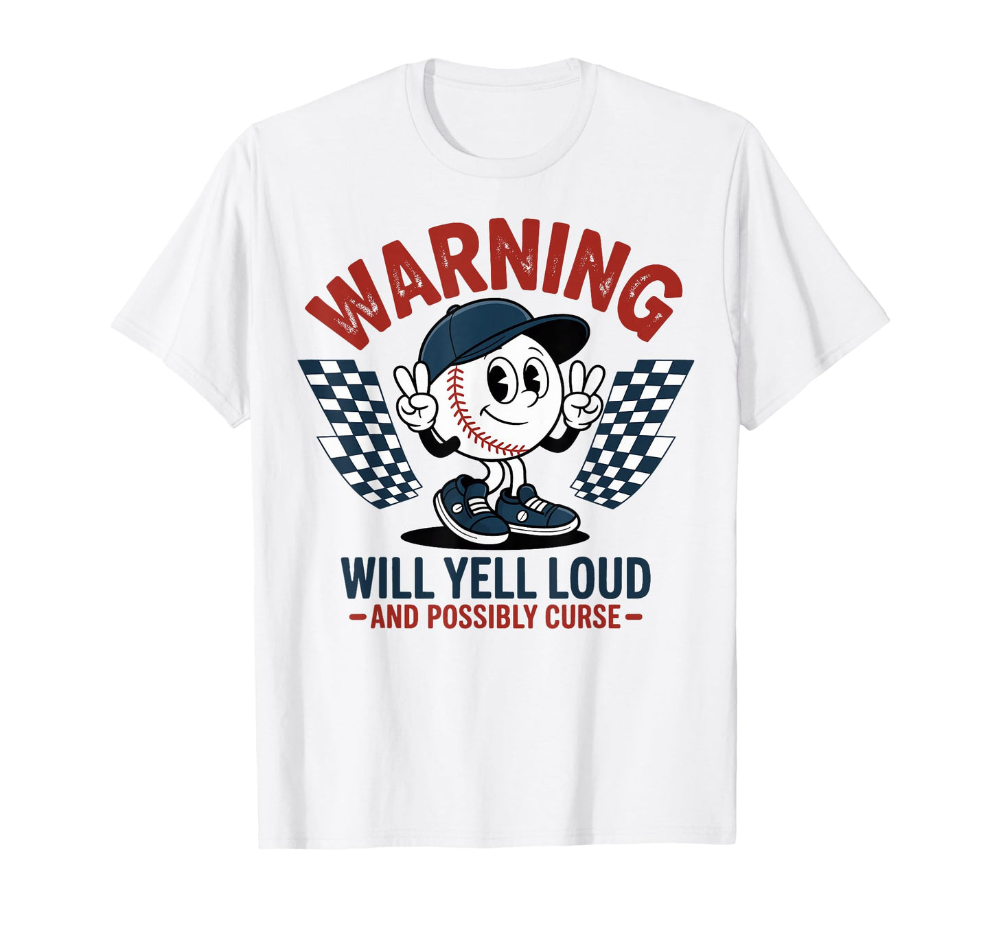 Baseball Warning Will Yell Loud T-Shirt - Custom Art Print for Adults - T-Shirt, Sweatshirt, Hoodie
