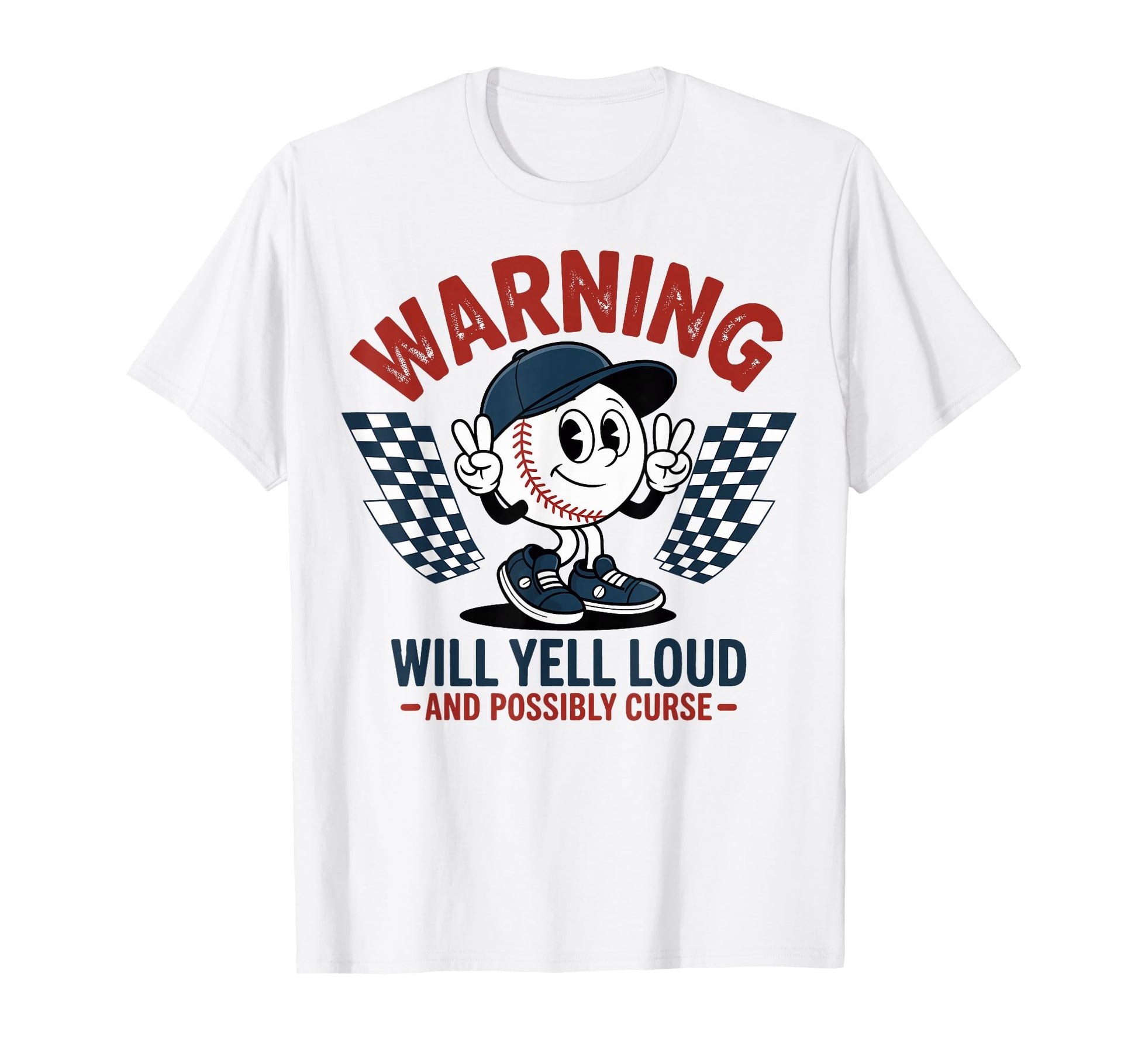 Baseball Warning Will Yell Loud T-Shirt - Custom Art Print for Adults - T-Shirt, Sweatshirt, Hoodie