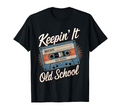 Old School Hip Hop 80S 90S Cassette T-Shirt - Graphic Print for Adults - T-Shirt, Sweatshirt, Hoodie