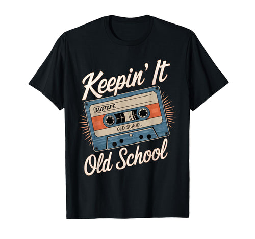 Old School Hip Hop 80S 90S Cassette T-Shirt - Graphic Print for Adults - T-Shirt, Sweatshirt, Hoodie