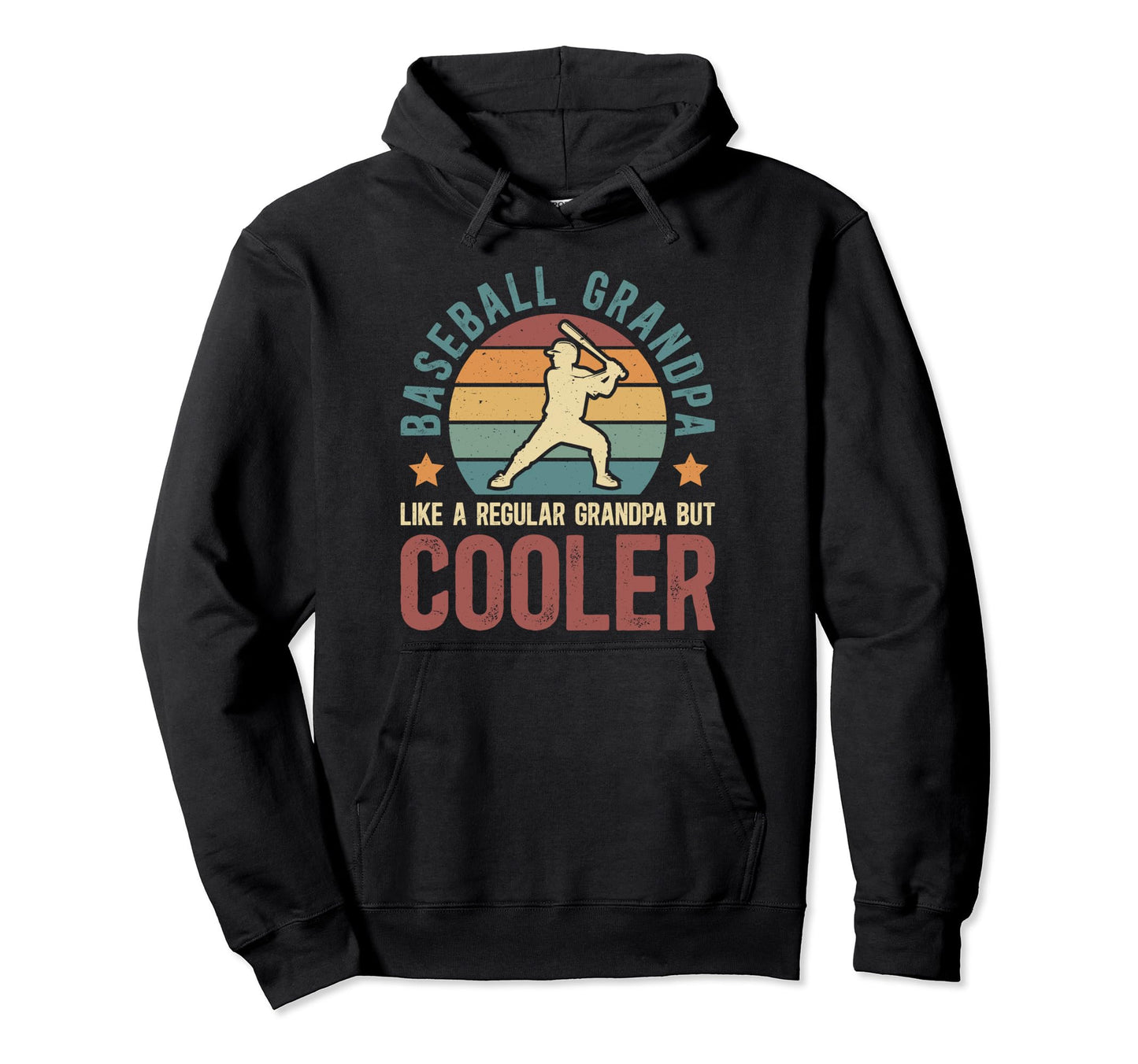 Baseball Grandpa Baseball Player Hoodie - Trendy Graphic for Adults - T-Shirt, Sweatshirt, Hoodie