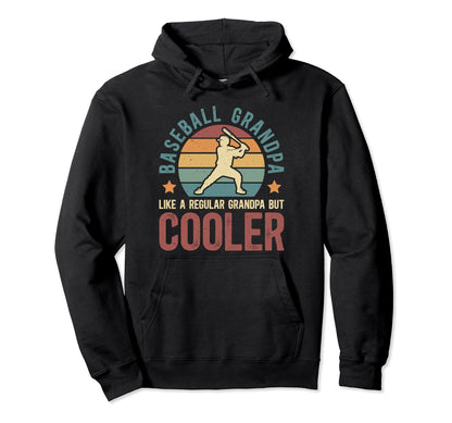 Baseball Grandpa Baseball Player Hoodie - Trendy Graphic for Adults - T-Shirt, Sweatshirt, Hoodie