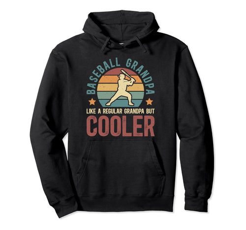 Baseball Grandpa Baseball Player Hoodie - Trendy Graphic for Adults - T-Shirt, Sweatshirt, Hoodie