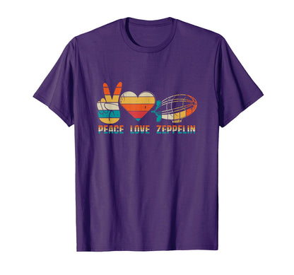 Dirigible Airship Blimp Zepelin Peace T-Shirt - Fun Novelty Design Unisex - T-Shirt, Sweatshirt, Hoodie