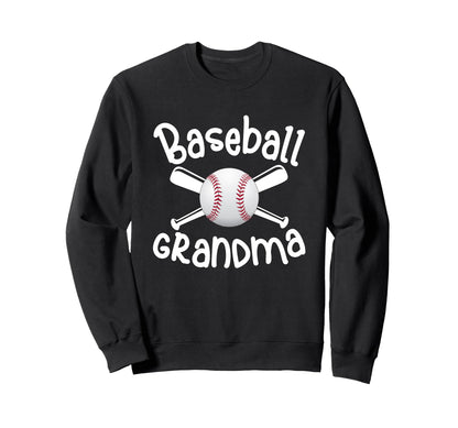 Baseball Grandma Funny Gifts Sweatshirt - Streetwear Style for Adults - T-Shirt, Sweatshirt, Hoodie