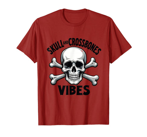 Skull And Crossbones Vibes Bold T-Shirt - Trendy Graphic Unisex - T-Shirt, Sweatshirt, Hoodie