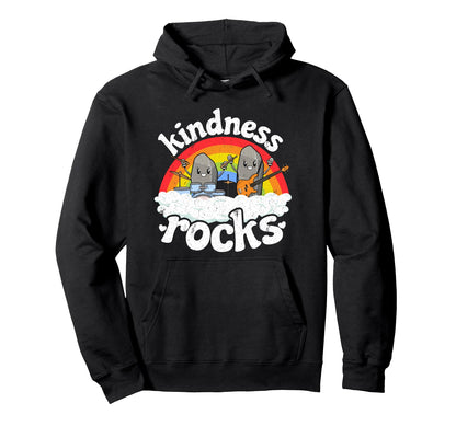 Anti Bullying Rainbow Hippie Music Hoodie - Graphic Print for Adults - T-Shirt, Sweatshirt, Hoodie