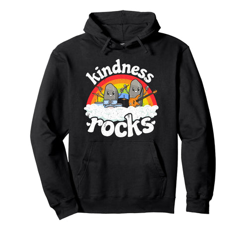 Anti Bullying Rainbow Hippie Music Hoodie - Graphic Print for Adults - T-Shirt, Sweatshirt, Hoodie