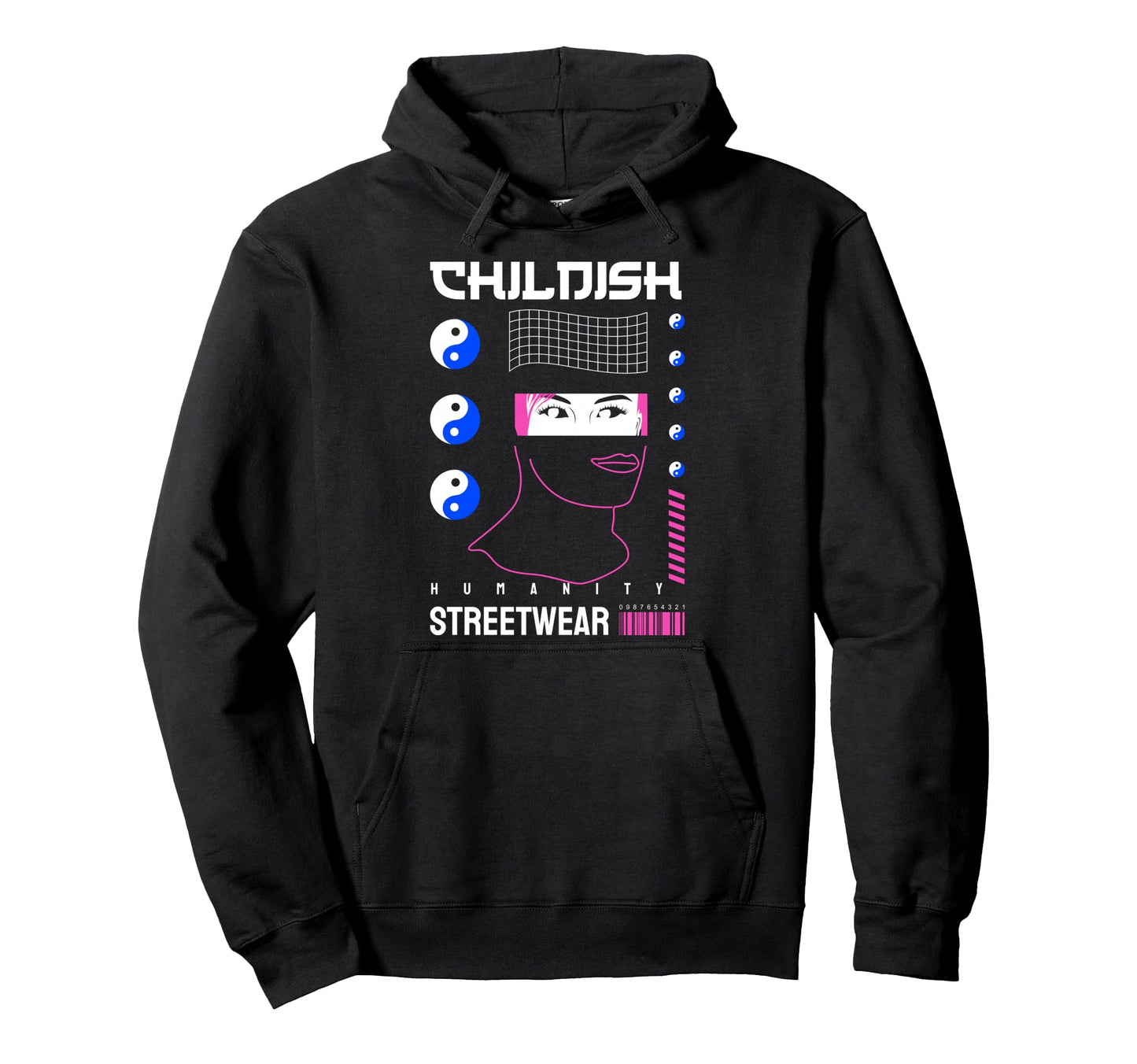Childish Aesthetic Edgy Streetwear Hoodie - Casual Everyday Wear for Adults - T-Shirt, Sweatshirt, Hoodie