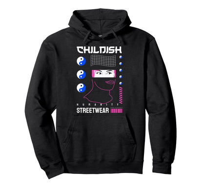 Childish Aesthetic Edgy Streetwear Hoodie - Casual Everyday Wear for Adults - T-Shirt, Sweatshirt, Hoodie