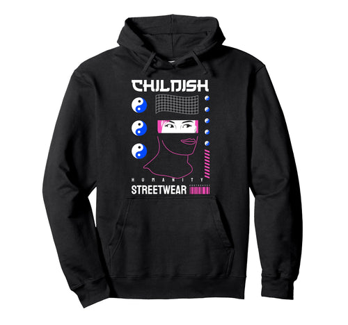 Childish Aesthetic Edgy Streetwear Hoodie - Casual Everyday Wear for Adults - T-Shirt, Sweatshirt, Hoodie
