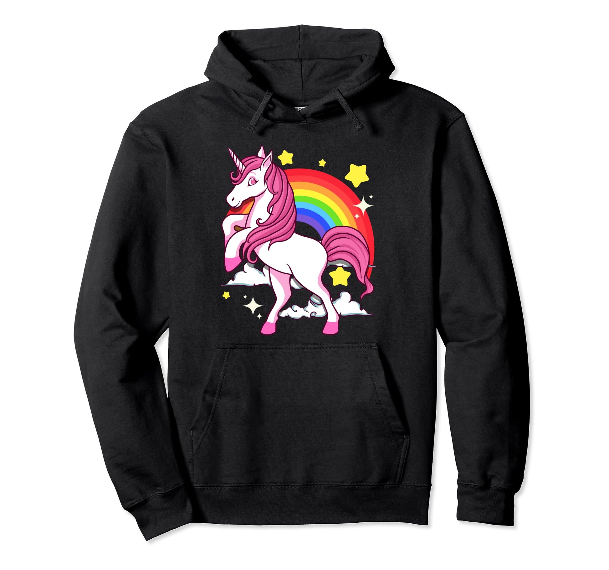 Nostalgic Unicorn And Rainbow Unicorn Hoodie - Streetwear Style Unisex - T-Shirt, Sweatshirt, Hoodie
