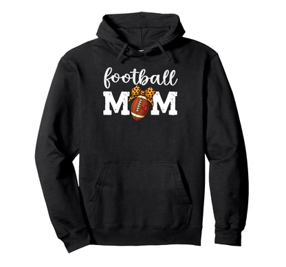 Proud Football Mom Game Lover Sports Mama Hoodie - Unique Graphic Men Women - T-Shirt, Sweatshirt, Hoodie