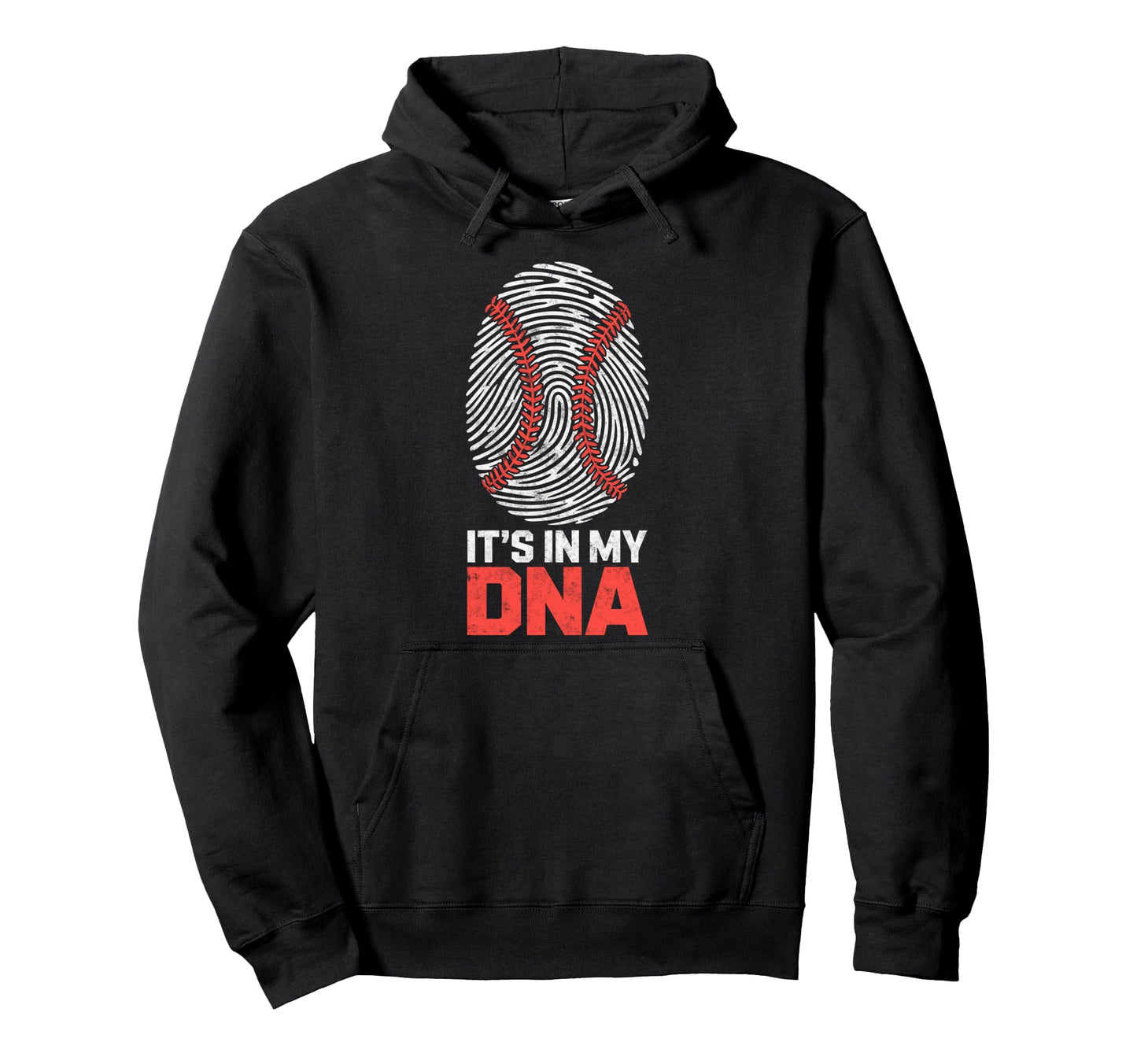 Fingerprint Its My Dna Baseball Ball Hoodie - Custom Art Print for Adults - T-Shirt, Sweatshirt, Hoodie
