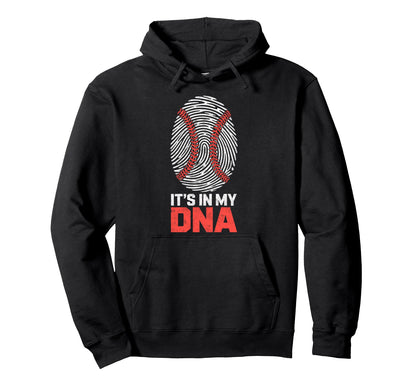 Fingerprint Its My Dna Baseball Ball Hoodie - Custom Art Print for Adults - T-Shirt, Sweatshirt, Hoodie
