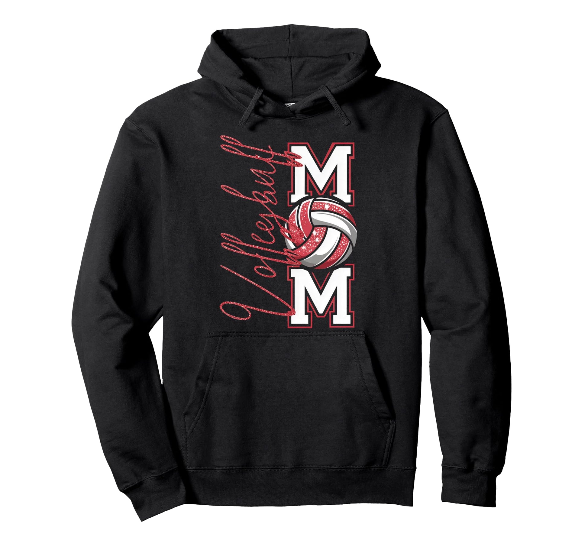 Volleyball Mom Game Day Mama Hoodie - Trendy Graphic for Adults - T-Shirt, Sweatshirt, Hoodie