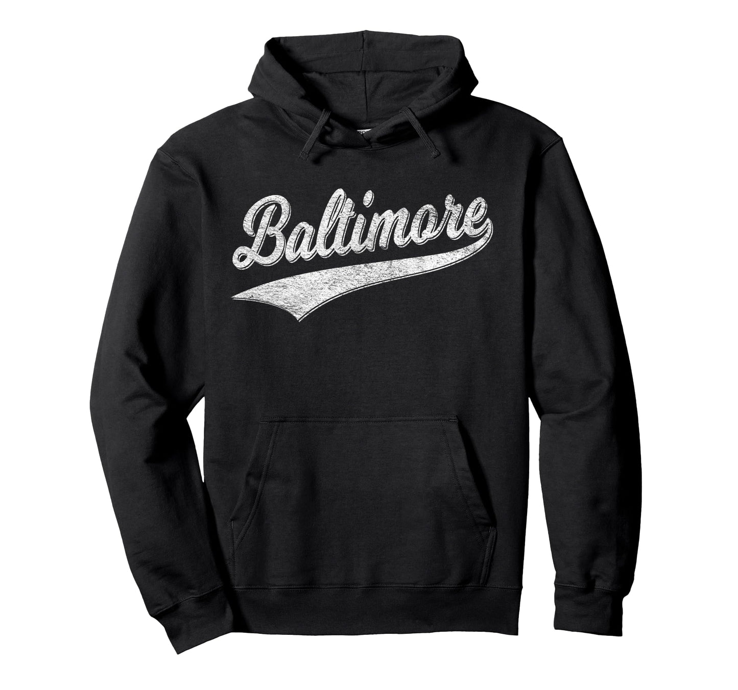 Baltimore Maryland Varsity Script Hoodie - Streetwear Style Men Women - T-Shirt, Sweatshirt, Hoodie