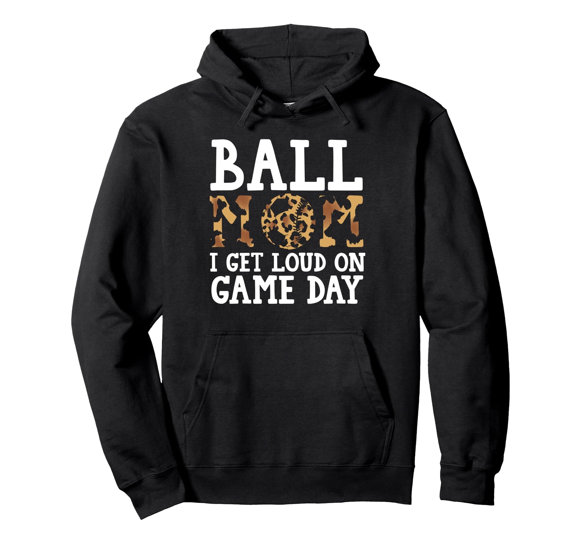Ball Mom I Get Loud Game Day Softball Hoodie - Unique Graphic Men Women - T-Shirt, Sweatshirt, Hoodie