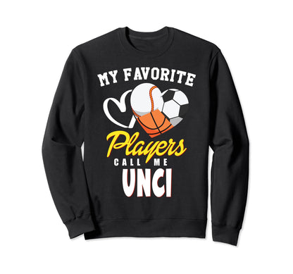 My Favorite Players Baseball Soccer Sweatshirt - Streetwear Style Unisex - T-Shirt, Sweatshirt, Hoodie