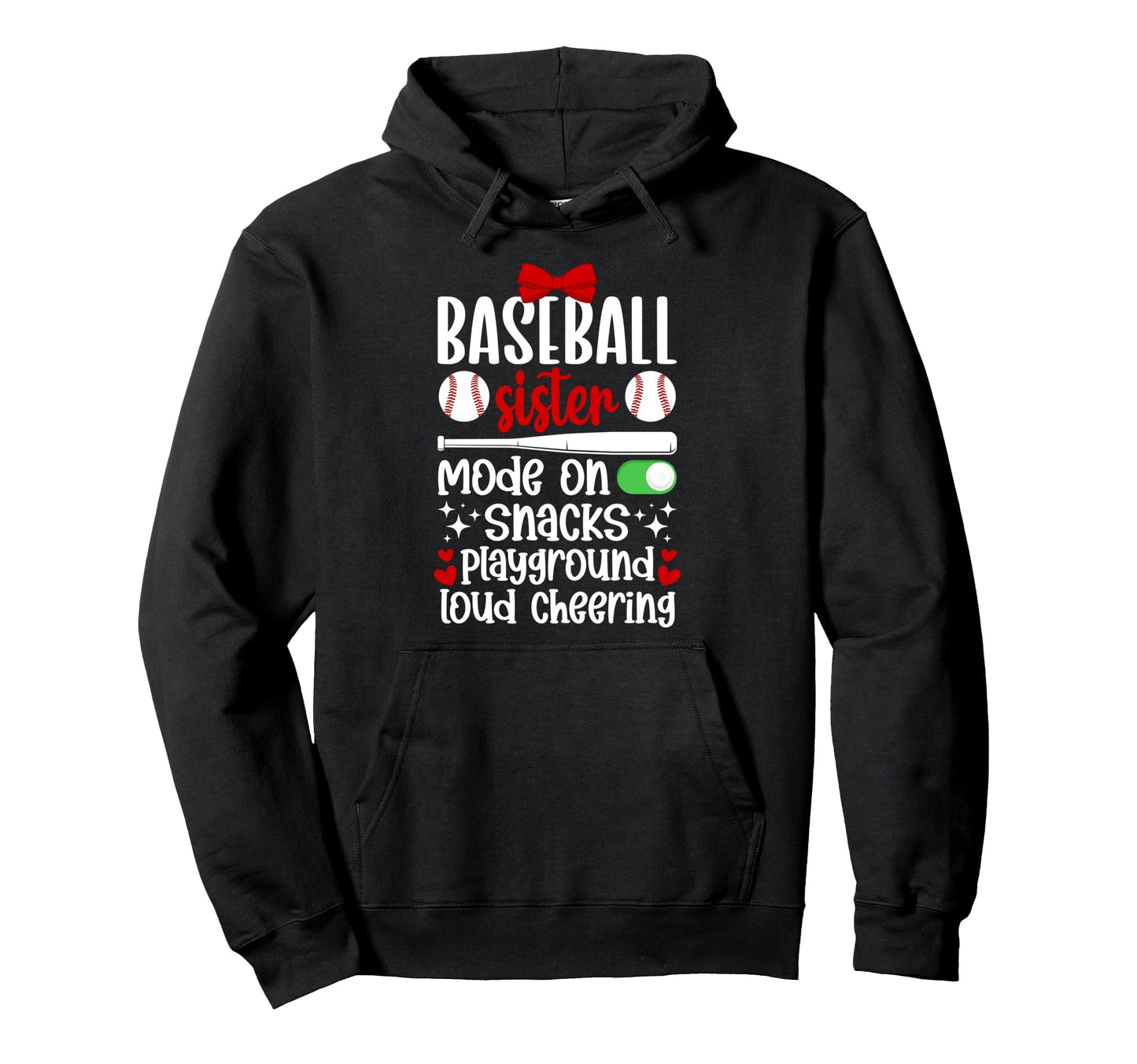 Baseball Sister Mode Sister Baseball Hoodie - Trendy Graphic Men Women - T-Shirt, Sweatshirt, Hoodie