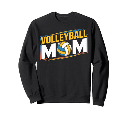 Proud Volleyball Mom School Game Day Sweatshirt - Minimalist Print Unisex - T-Shirt, Sweatshirt, Hoodie