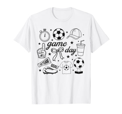 Preppy Game Day Soccer Mom Streetwear T-Shirt - Trendy Graphic Unisex - T-Shirt, Sweatshirt, Hoodie