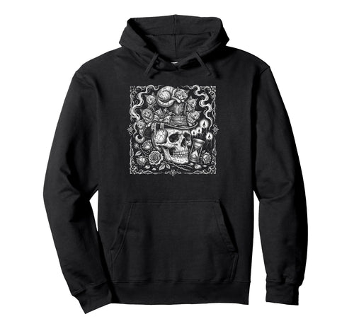 Skull Cat Skeleton Kitty Kitten Hoodie - Casual Everyday Wear for Adults - T-Shirt, Sweatshirt, Hoodie