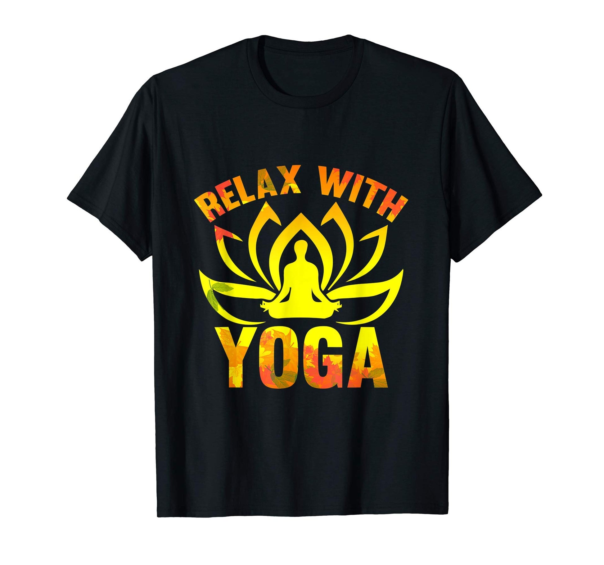 Relax Yoga Lotus Flower Breathe Gift T-Shirt - Custom Art Print Men Women - T-Shirt, Sweatshirt, Hoodie