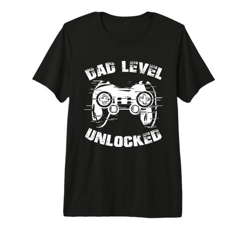 Dad Level Unlocked Gaming Controller T-Shirt - Trendy Graphic Unisex - T-Shirt, Sweatshirt, Hoodie