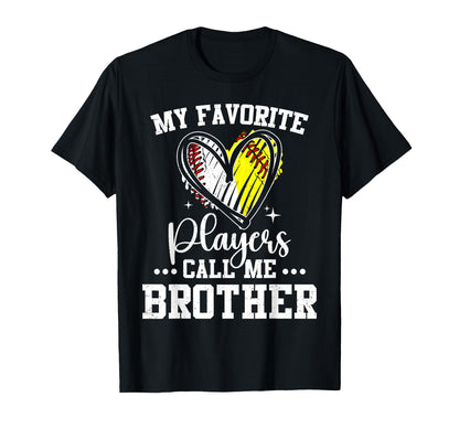 My Favorite Baseball Softball T-Shirt - Casual Everyday Wear for Adults - T-Shirt, Sweatshirt, Hoodie