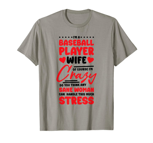 Baseball Player Wife Baseball Sports T-Shirt - Unique Graphic Men Women - T-Shirt, Sweatshirt, Hoodie