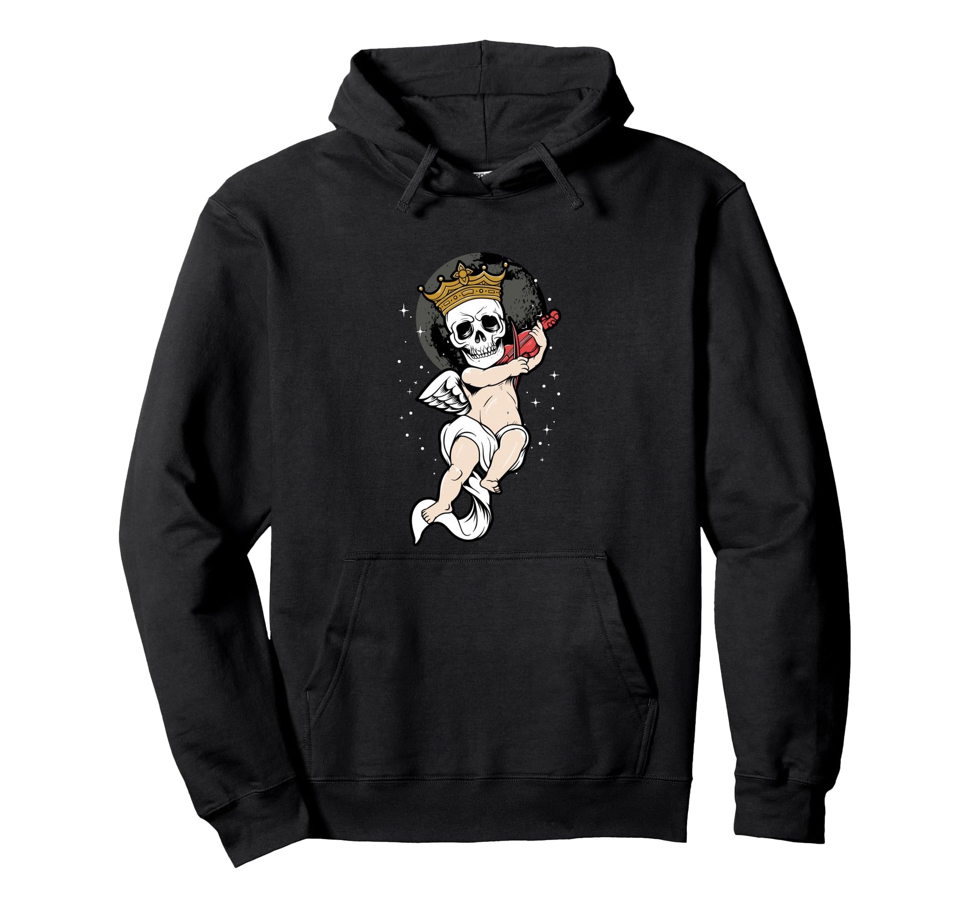 Skeleton Skull Angel Sad Aesthetic Edgy Hoodie - Novelty Apparel Unisex - T-Shirt, Sweatshirt, Hoodie