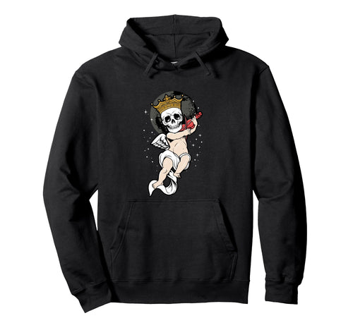 Skeleton Skull Angel Sad Aesthetic Edgy Hoodie - Novelty Apparel Unisex - T-Shirt, Sweatshirt, Hoodie