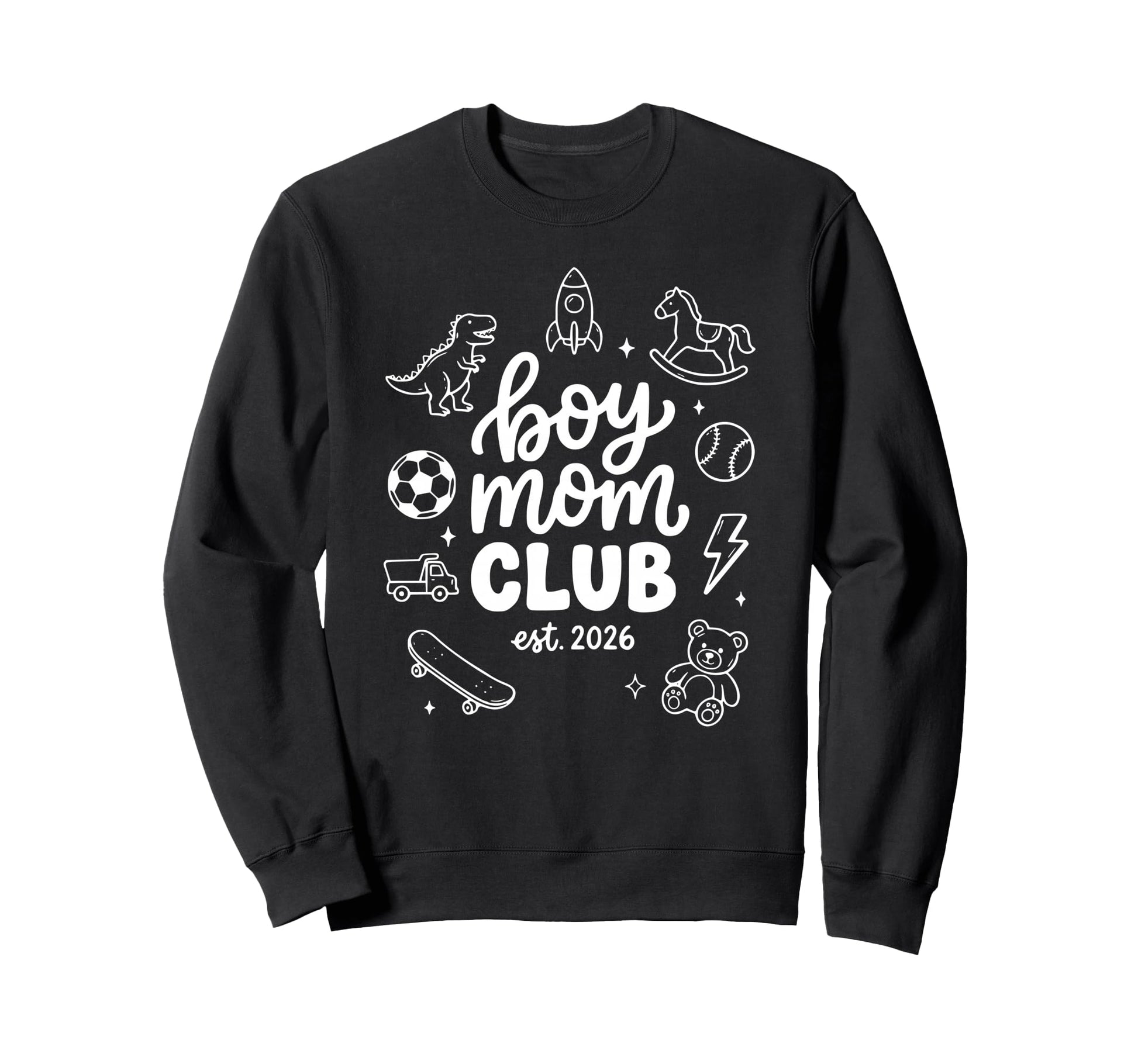 New Moms 2026 Mom Club Sweatshirt - Casual Everyday Wear Men Women - T-Shirt, Sweatshirt, Hoodie