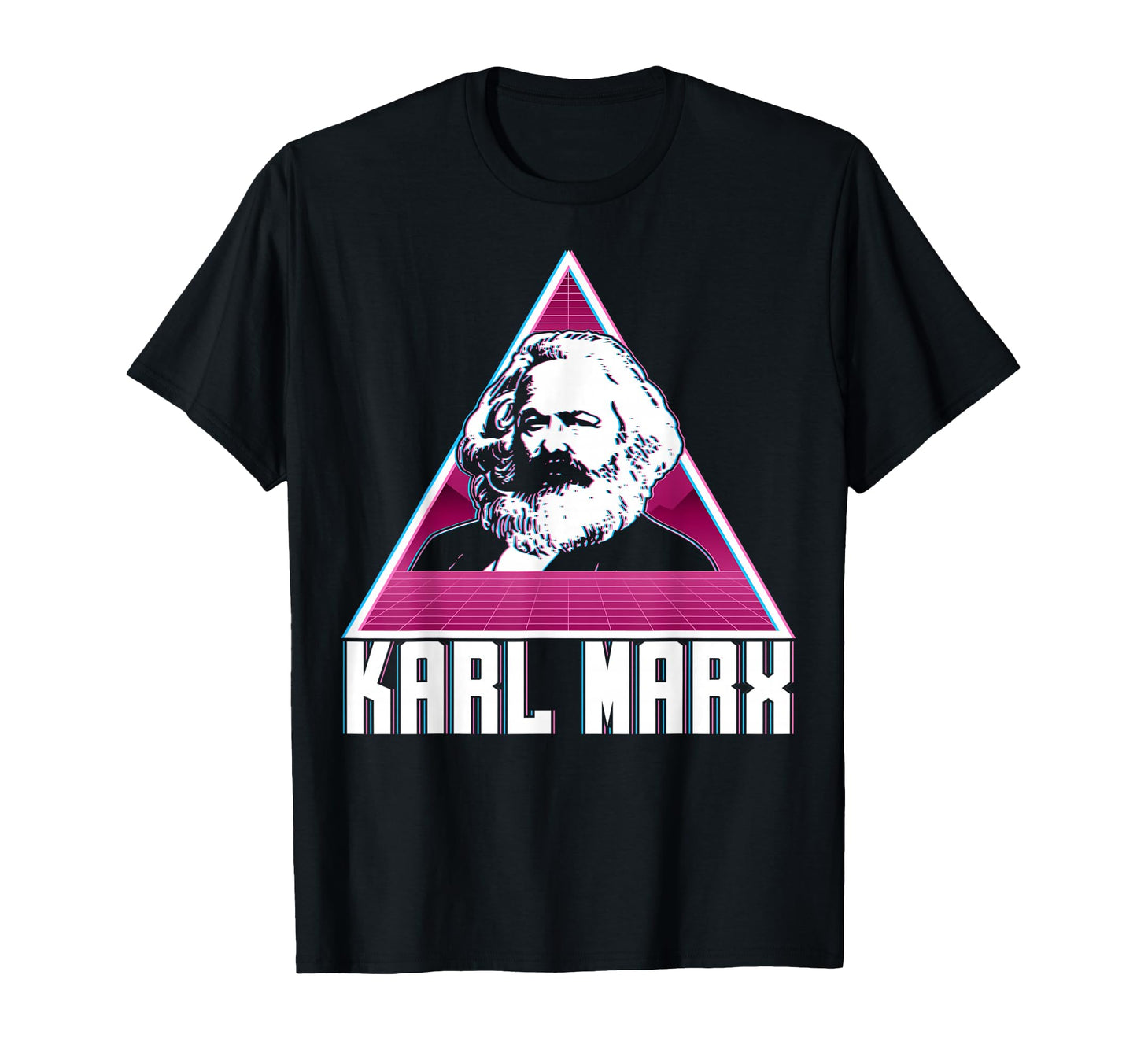 Karl Marx Communism Communist Vaporwave T-Shirt - Graphic Print for Adults - T-Shirt, Sweatshirt, Hoodie