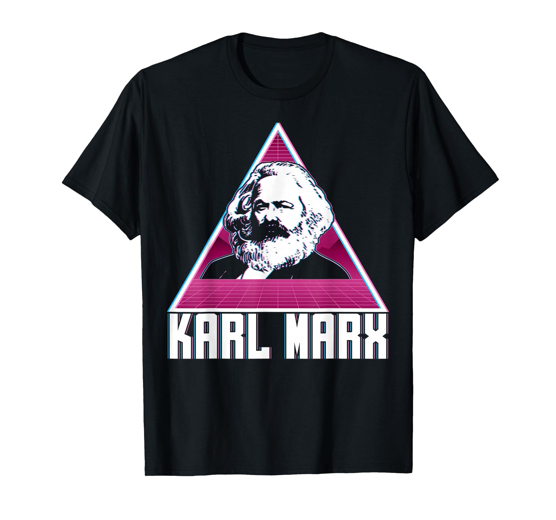 Karl Marx Communism Communist Vaporwave T-Shirt - Graphic Print for Adults - T-Shirt, Sweatshirt, Hoodie
